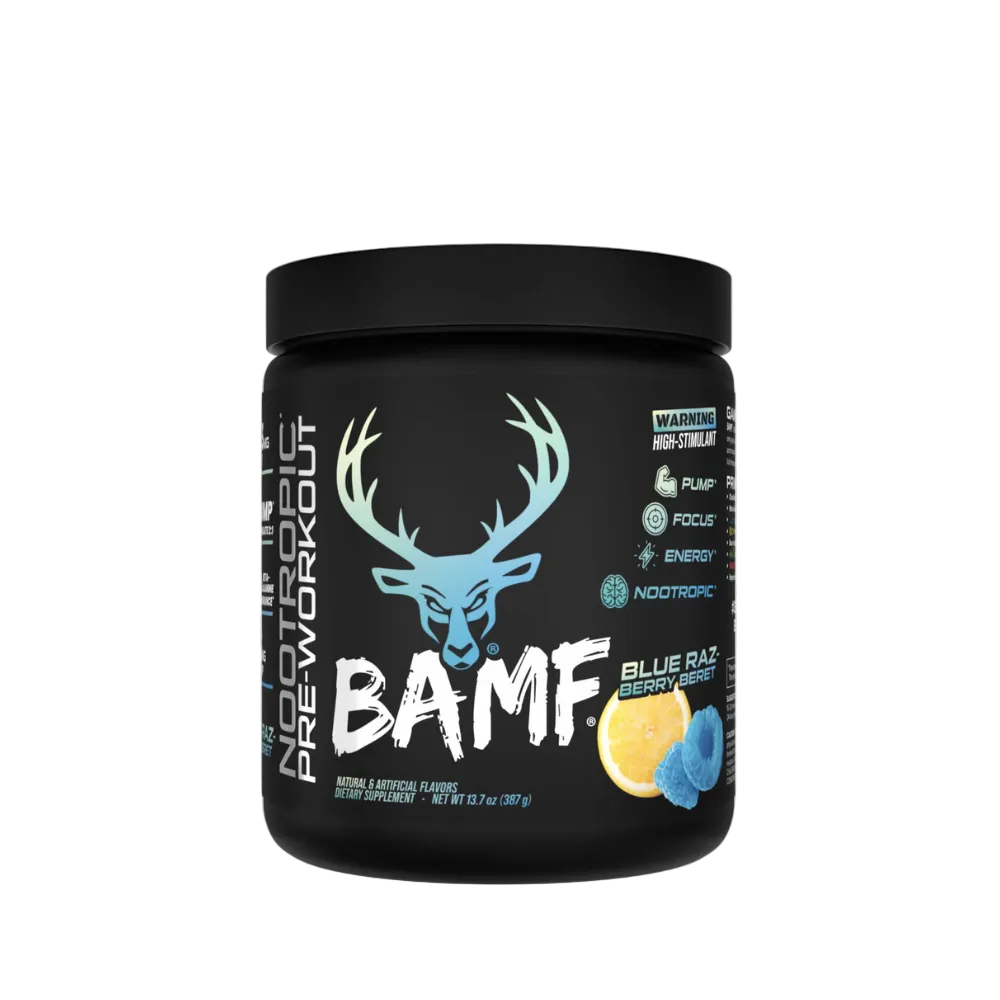 BAMF مكمل ما قبل التمرين 30 حصة | تركيبة منشطة الذهن عالية التحفيز للطاقة والتركيز