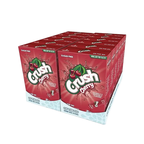 Crush Singles-To-Go Zero Sugar Drink Mix – Bold Flavor Hydration Pack of1 & 3 Boxes( 6 Sachets  in each box)