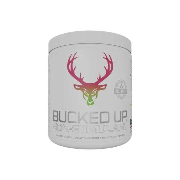Bucked Up Non-Stim Pre-Workout – 30 Servings | Clean Energy, Pumps & Focus Without Caffeine