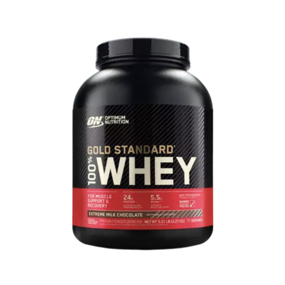 Optimum Nutrition Gold Standard 100% Whey Protein  5lbs– Muscle Recovery & Lean Muscle Growth