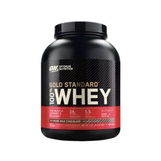 Optimum Nutrition جولد ستاندرد 100% واي بروتين 5 باوند – تعافي العضلات ونمو العضلات الخالية من الدهون